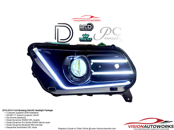 Ford Mustang (2010-2014) Headlight Package – VisionAutoworks