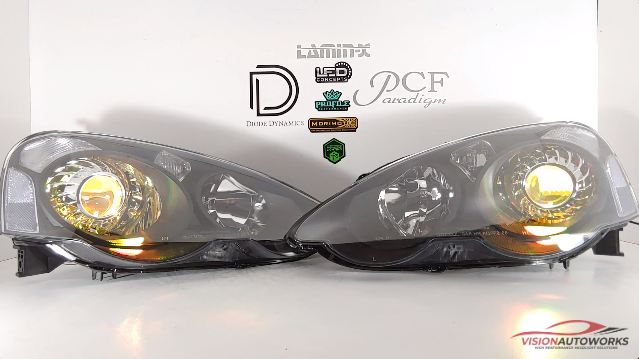 Acura RSX (02-04), Diode Dynamics Demon Eyes, Turbine, Clear Reflectors