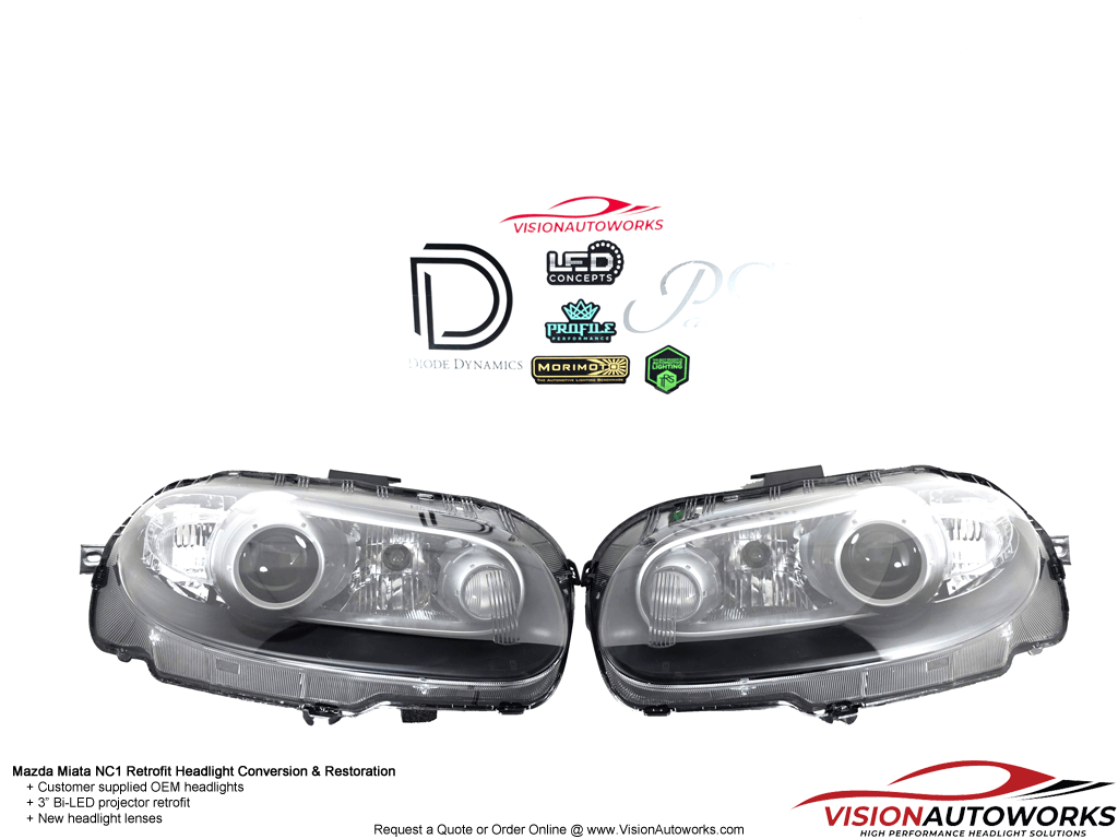 Mazda Miata NC1 - 3" Bi-LED, New Lenses