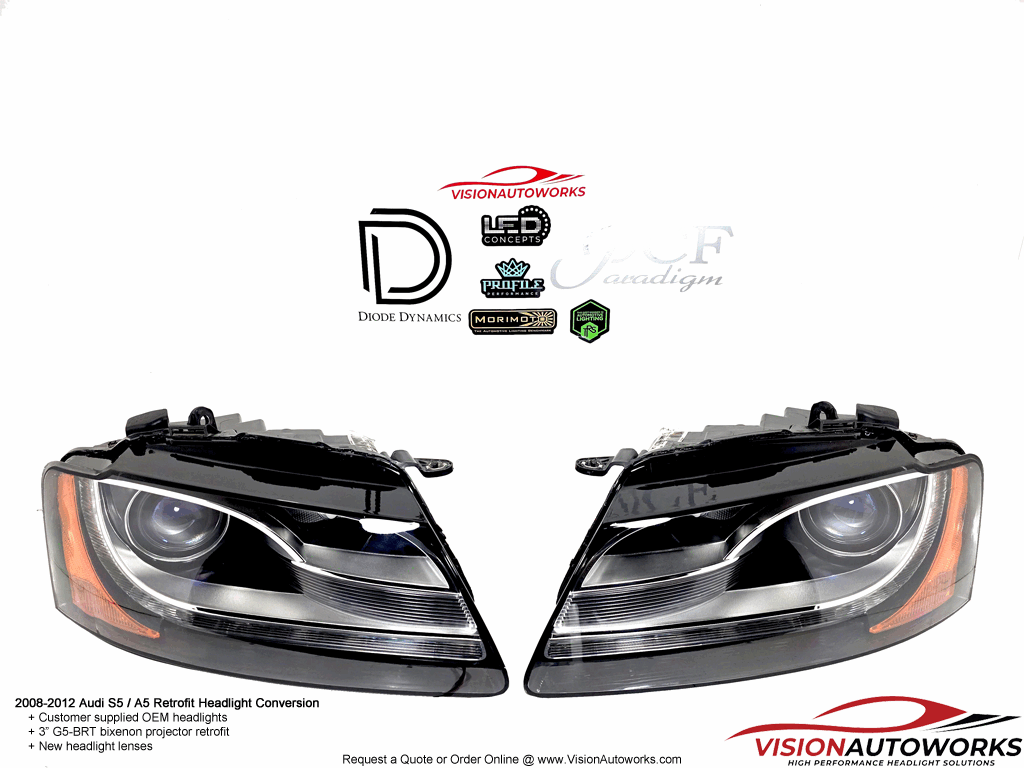 Audi B8 S5 / A5 - G5-BRT, New Lenses