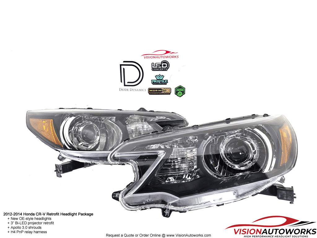 12-14 Honda CRV - 3" Bi-LED, Apollo 3.0
