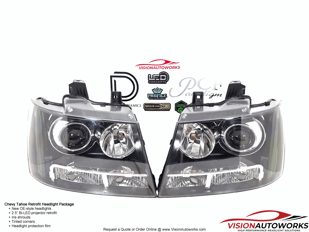 Chevy Tahoe - 2.5" Bi-LED, Iris, PPF