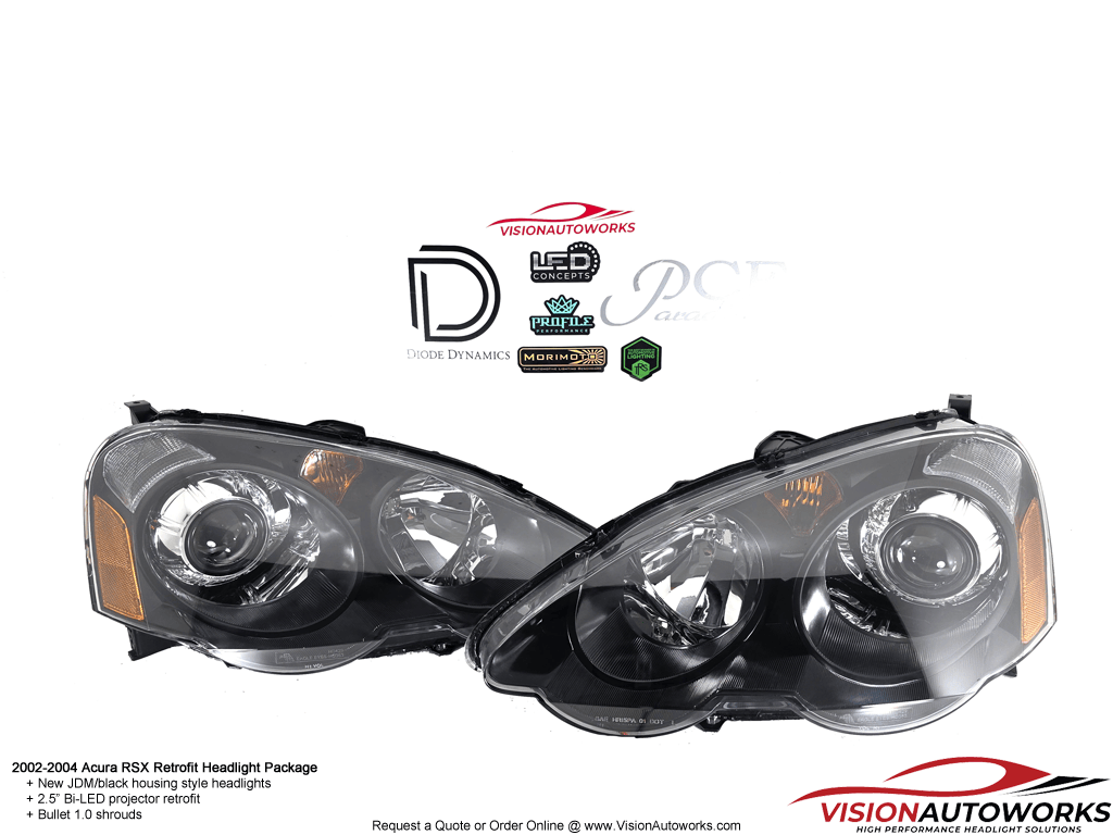 02-04 Acura RSX - 2.5" Bi-LED, Bullet 1.0