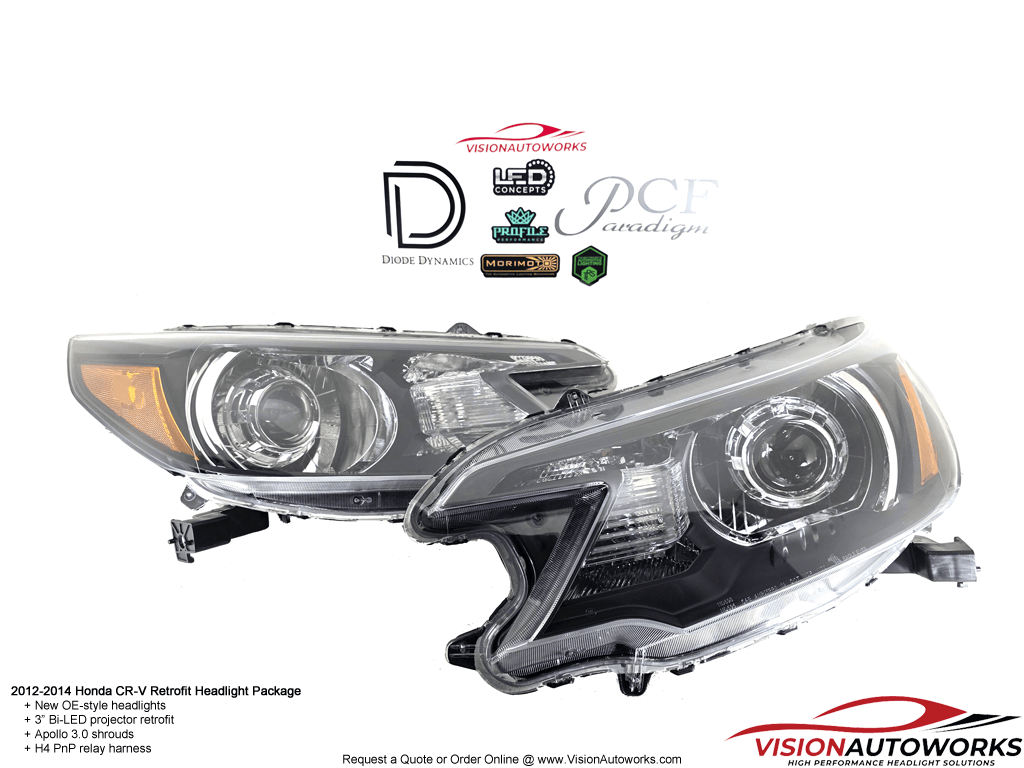 2012-2014 Honda CRV - 3" Bi-LED, Apollo 3.0