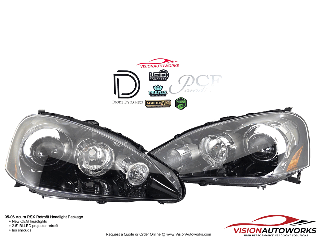 05-06 Acura RSX - 2.5" Bi-LED, Iris