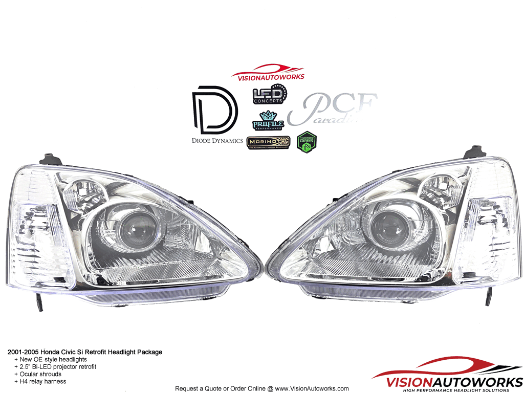 Honda Civic EP3 - 2.5" Bi-LED, Ocular