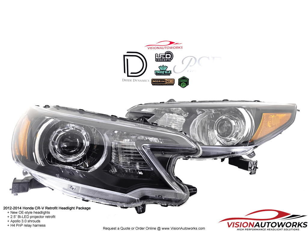 2012-2014 Honda CRV - 2.5" Bi-LED, Apollo 3.0
