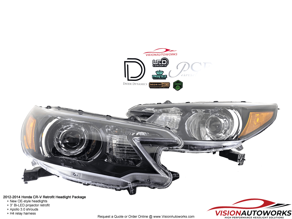 2012-2014 Honda CRV - 3" Bi-LED, Apollo 3.0