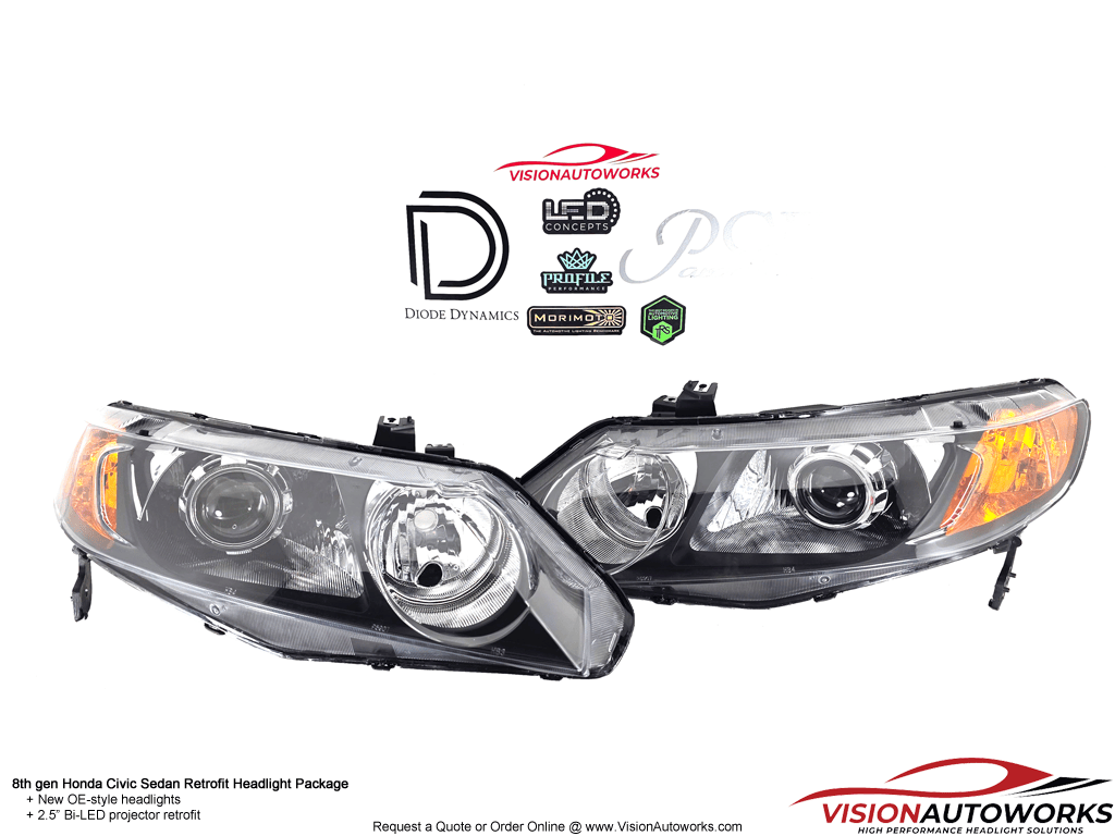 8th Civic - 2.5" Bi-LED