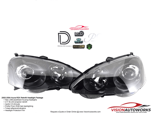 Acura RSX (2002-2004) Headlight Package – VisionAutoworks