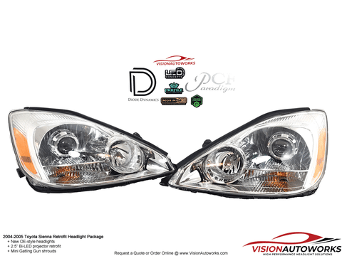 Toyota Sienna (2004-2005) Headlight Package
