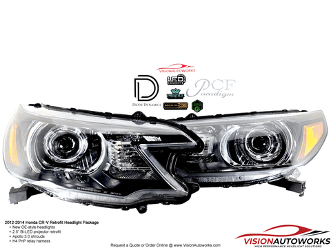 Honda CR-Z (2011-2016) Headlight Performance & Style Package –  VisionAutoworks