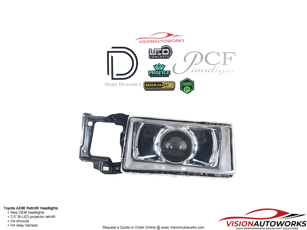 Toyota Corolla AE86 Levin (19831987) Headlight Package VisionAutoworks