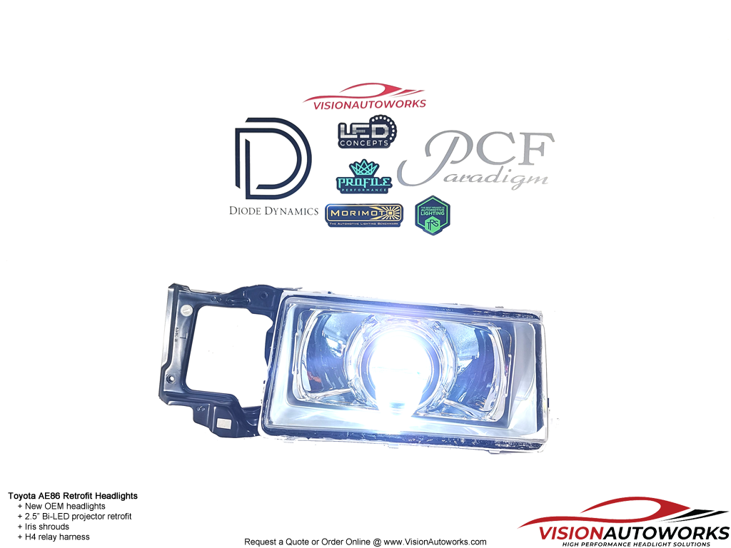 Toyota Corolla AE86 Levin (19831987) Headlight Package VisionAutoworks