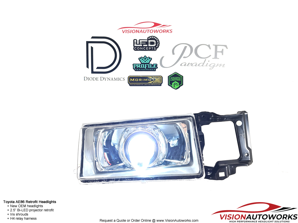 Toyota Corolla AE86 Levin (19831987) Headlight Package VisionAutoworks