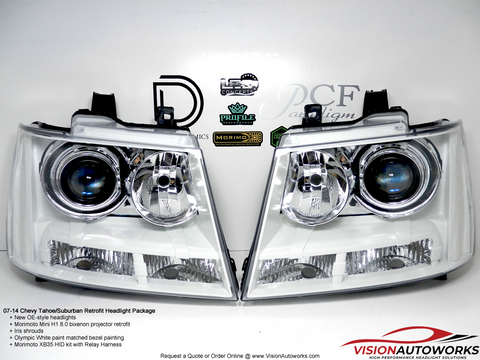 Chevy Tahoe Suburban 2007 2014 Headlight Package VisionAutoworks